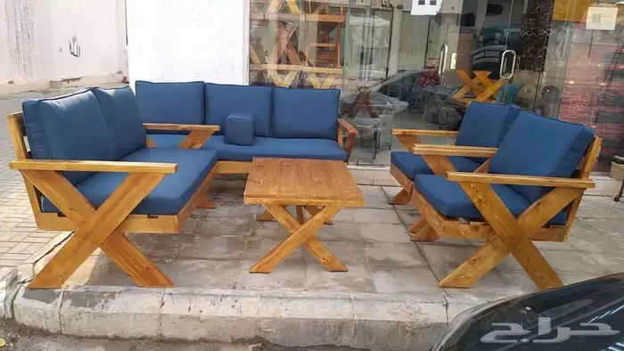 تفصيل جلسات خارجيه وكراسي خشب 9