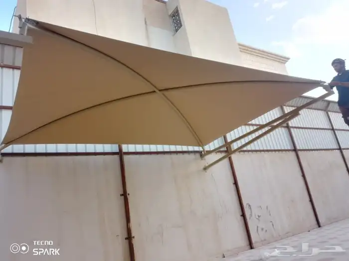 مظلات  وسواتر  وهناجر  وغرف ساندوتش بنل  وجميع انواع الحداده 0