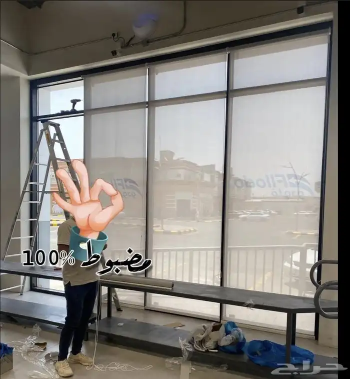 ستائر رول واجهات محلات تجارية طباعة بتصميمك مع ضمان 8