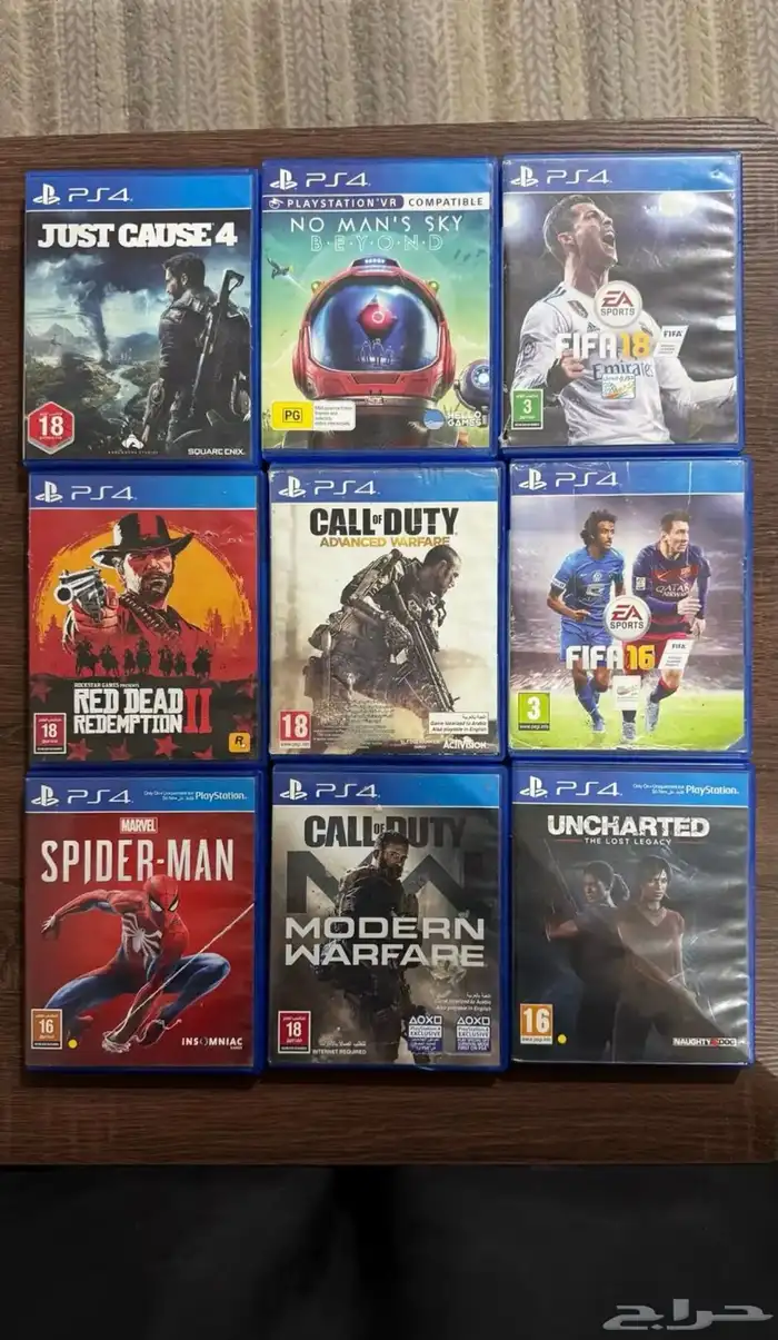 اشرطة سوني 4 للبيع . 0