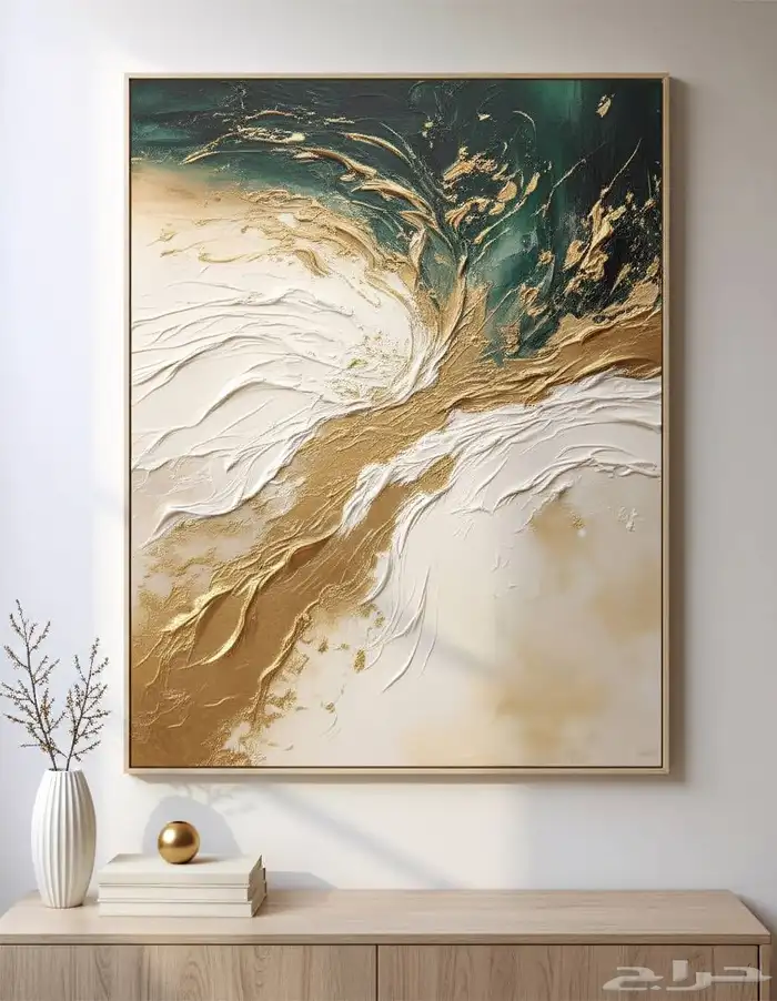 تنفيذ لوحات فنية تجريدية فخمة   تصميم مودرن 0