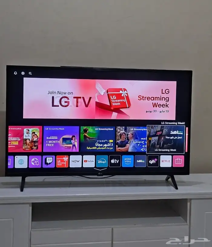 شاشه الجي 43 سمارت 4k HDR رسيفر داخلي 2