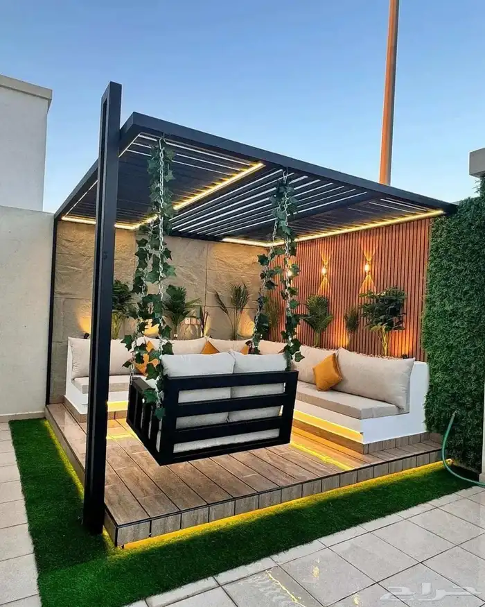 تنسيق حدائق وغرف زوجاج 2