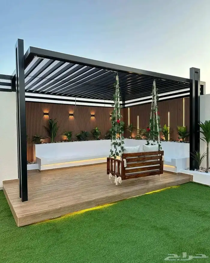 تنسيق حدائق وغرف زوجاج 5