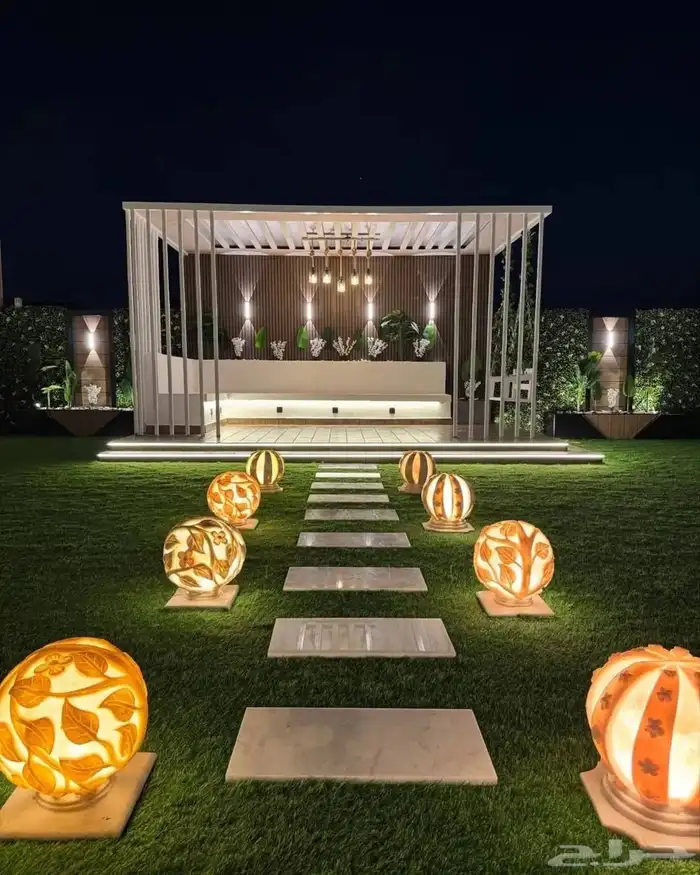 تنسيق حدائق وعمل جلسات وغرف زجاجيه 9