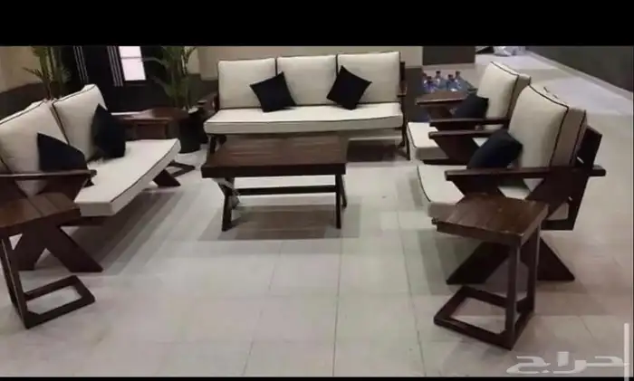 تفصيل جلسات خارجيه وكراسي خشب 6