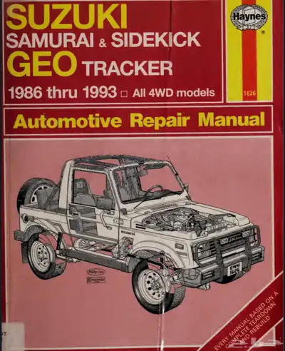 كتيب اصلاح هاينز سوزوكي ساموراي وجمني 1986-1993 pdf index