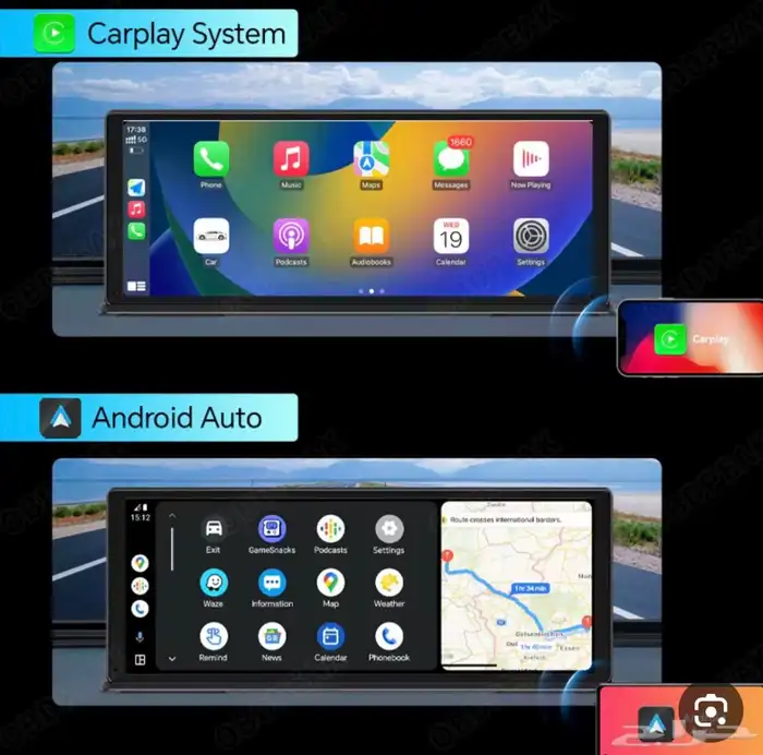 شاشة سيارة 10 انش وداش كام 1