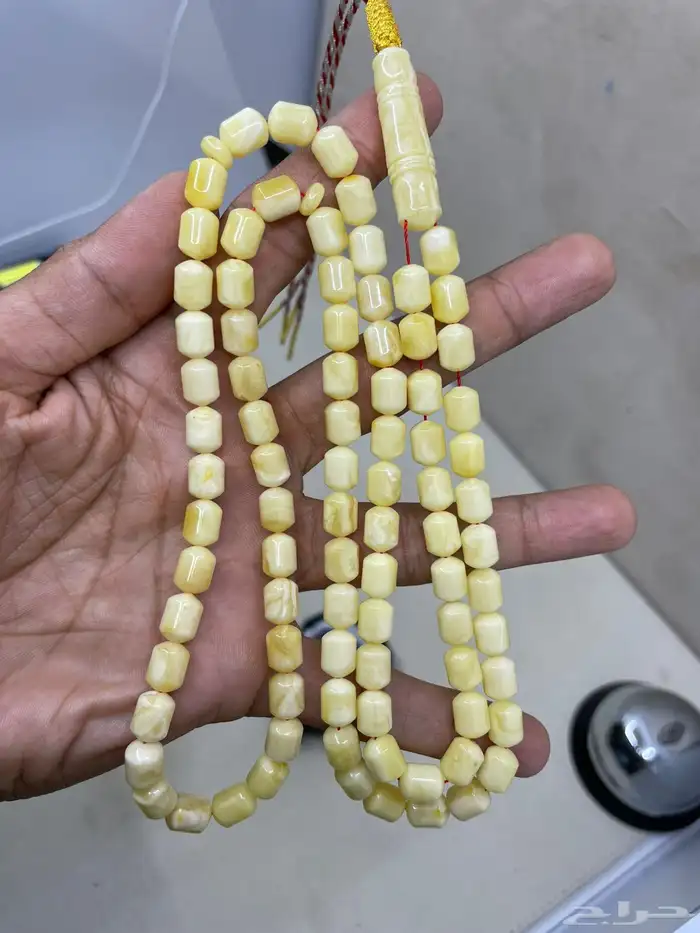 مسباح كهرمان ابيض طبيعي ( صندوقي ) 1