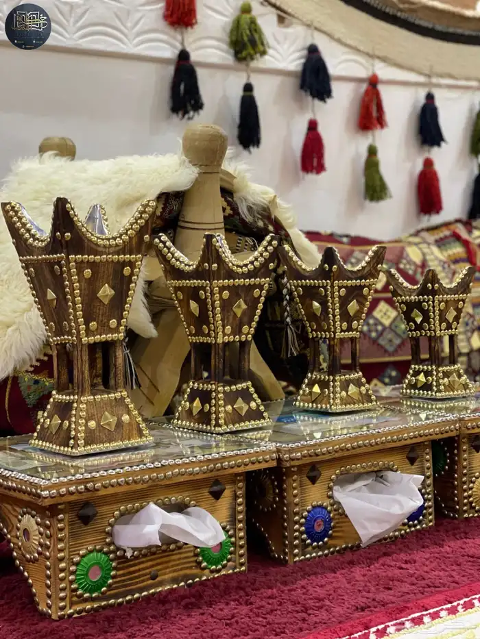 مباخر حائلية من خشب الاثل نحت يدوي 0