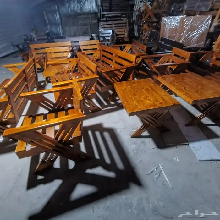 تفصيل جلسات خارجيه وكراسي خشب 7