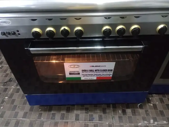 مستقدم للبيع فرن غاز خمسه عين ايطالي قلم غاز 60 90 مغص 7