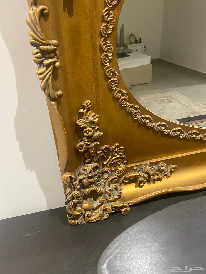 مرايا كلاسيكيه ذهبي مميزه جدا بدون عيوب 4