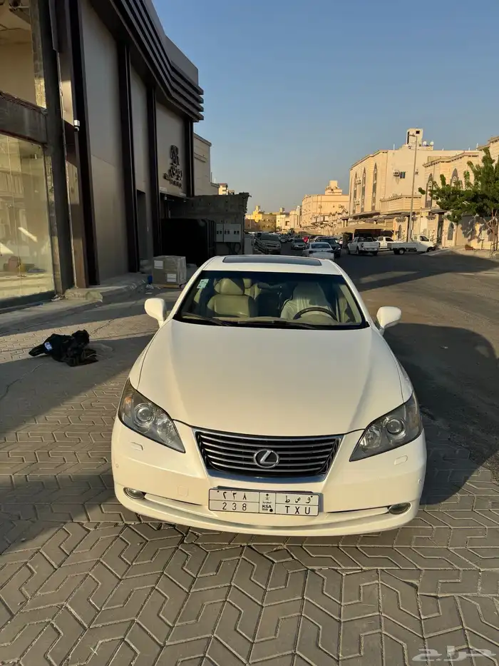 لكزس ES 2007 فل كامل أبيض لؤلؤي مع لوحة مميزة 2