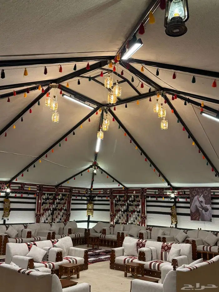 بيوت شعر جديدة ابيض واسود جميع المقاسات وخيم 46