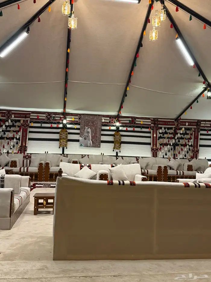 بيوت شعر جديدة ابيض واسود جميع المقاسات وخيم 47