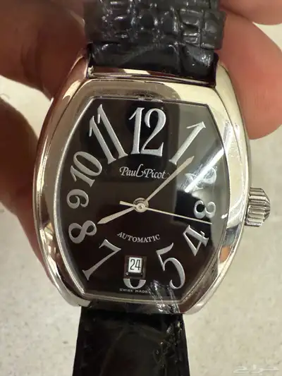 paul picot crocodile leather automatic unisex watch index