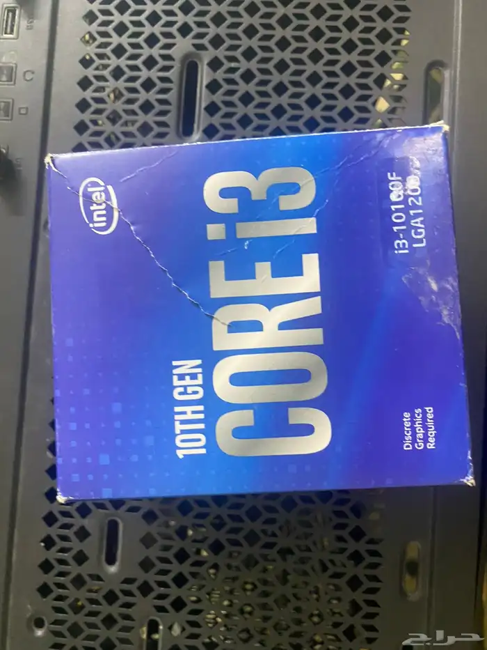معالج Intel i3-10100F مع مروحة   حالة ممتازة 0