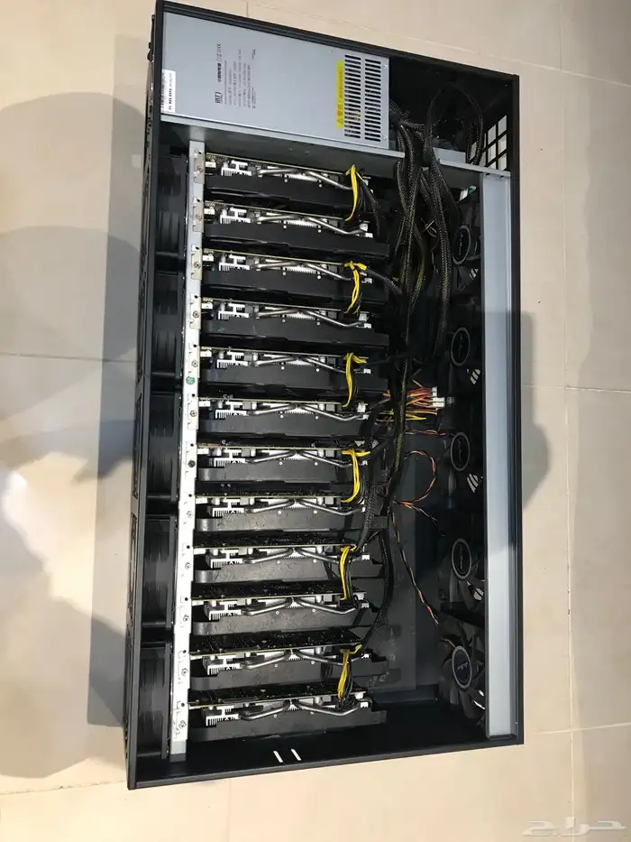 (كرت شاشه AMR rx580 8gb ) (12card slot case) 0