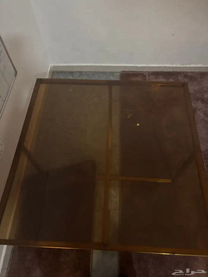 طاوله إستيل درجه أولى قزاز حراري كبير و أربع طاولات صغيره 2