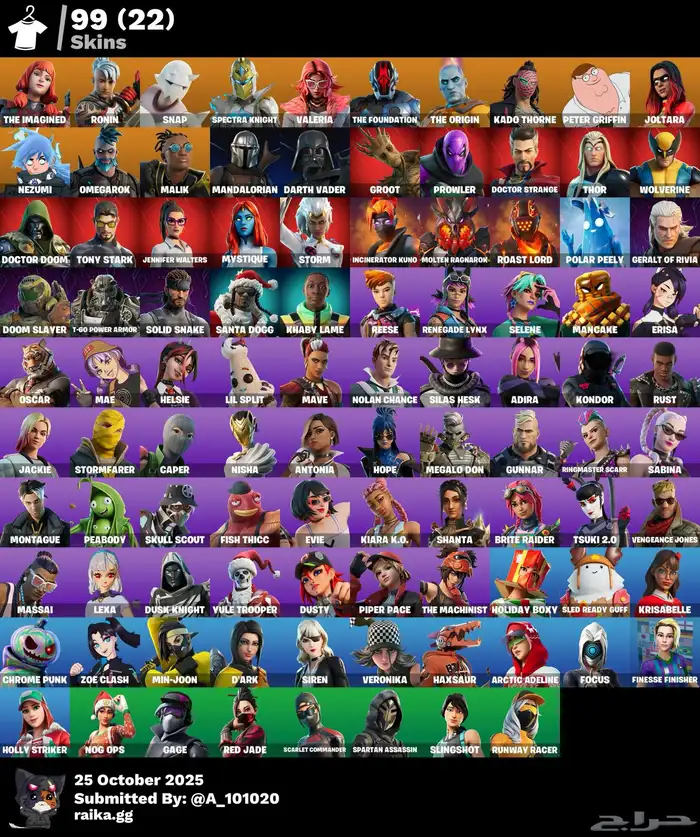 للبيع حساب فورت 0