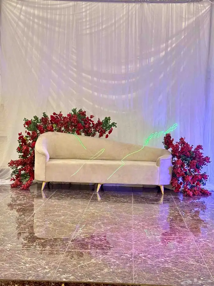 ورد مع طاولات استقبال 1