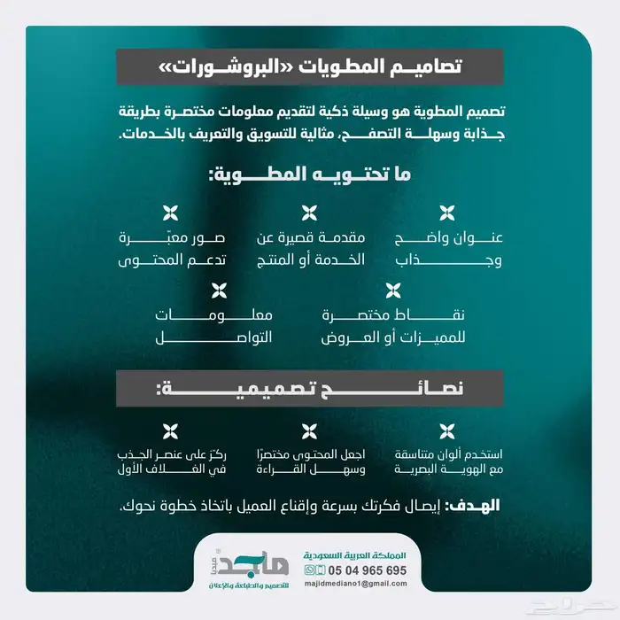 تصاميم المطويات 0