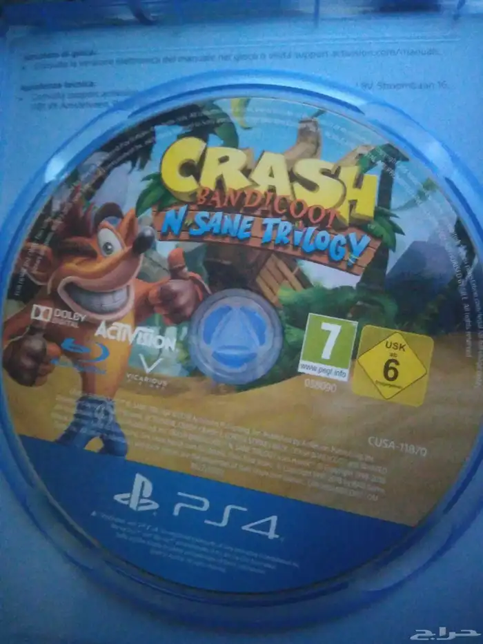 شريط كراش و راتشيت ب 150 للسوني فور للتواصل رقم الجوال 1