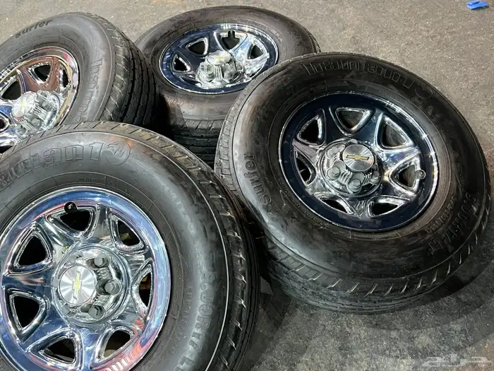 كفرات شاهين هامان مع جنوط ديازل اصلي جمس سيرا مقاس 17 20