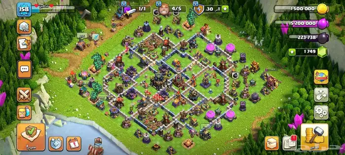 حساب كلاش اوف كلانس شبه ماكس بي 150 4