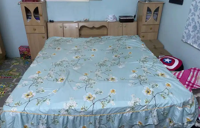 (urgent sale)King Bed Set with 6Door Wardrobe 0