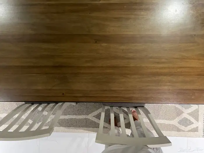 طاولة طعام مع 6 كراسي مع طاولة خدمة ( كونسول بوفيه ) 1