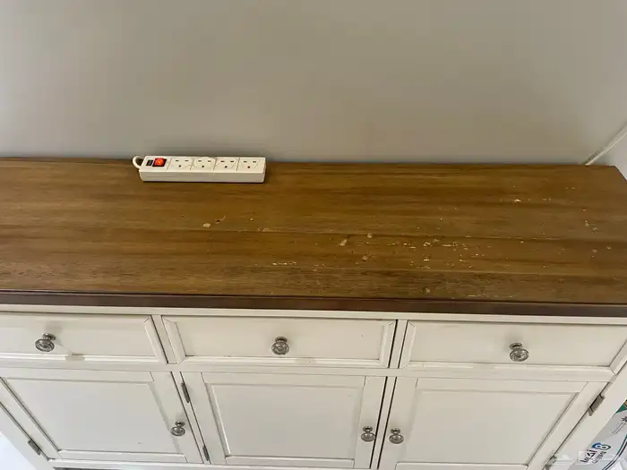 طاولة طعام مع 6 كراسي مع طاولة خدمة ( كونسول بوفيه ) 6