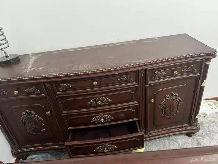 تسريحة منزليه كبيره لون خشبي 3