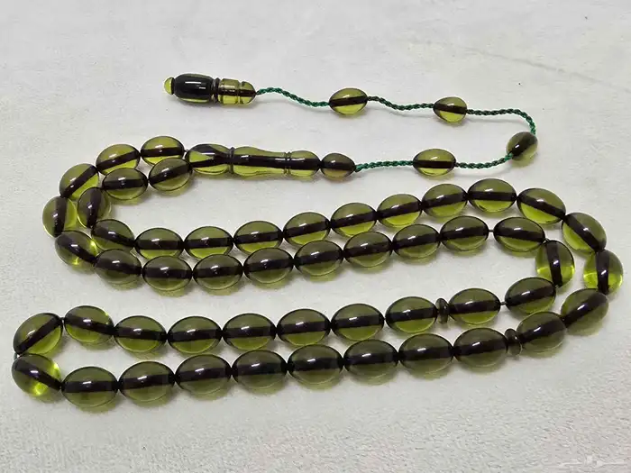 سبحة زعفران لون اخضر زيتي 5