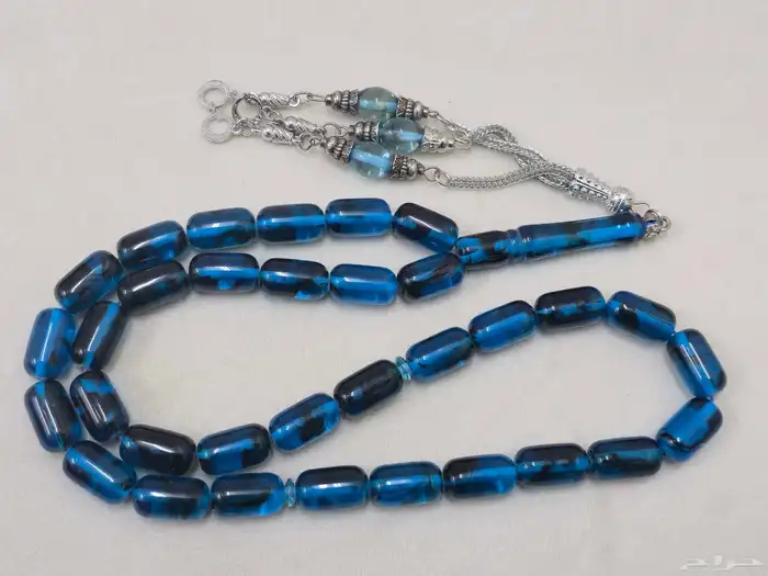 سبح تراب الكهرمان قص صنوبري 7