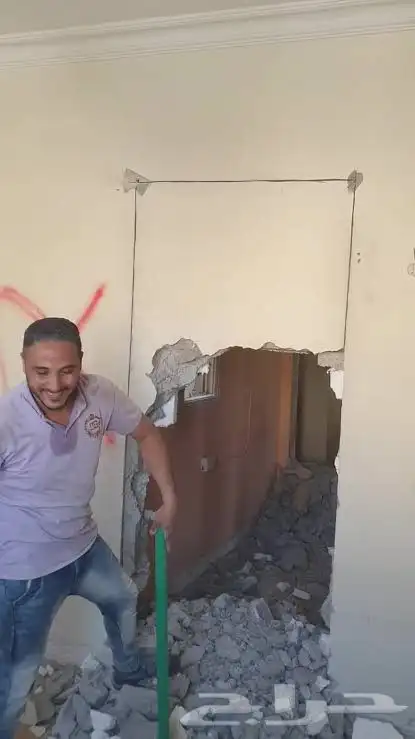 تكسير جدران وأرضيات وبناء وتلييس 4