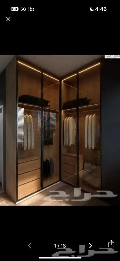 تفصيل غرف ملابس خزائن مبتكره 23