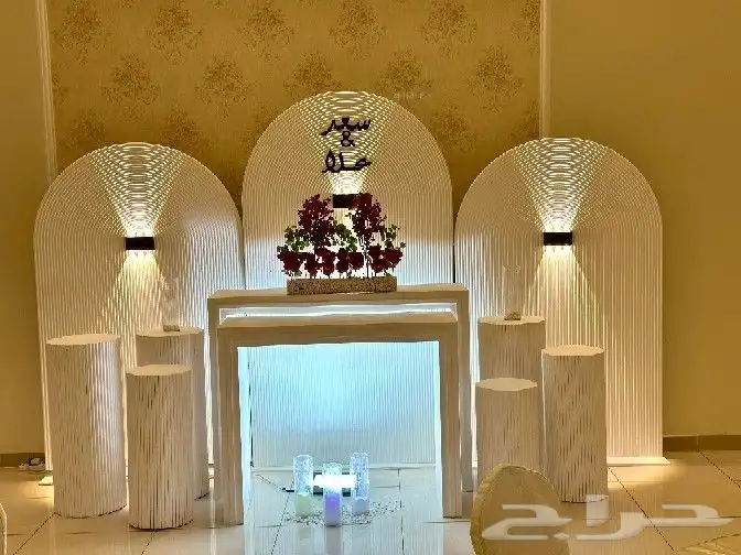 ورد مع طاولات استقبال 0