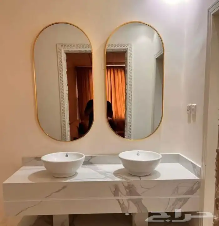 مرايا تفصيل للمنازل والمغاسل والمحلات 4