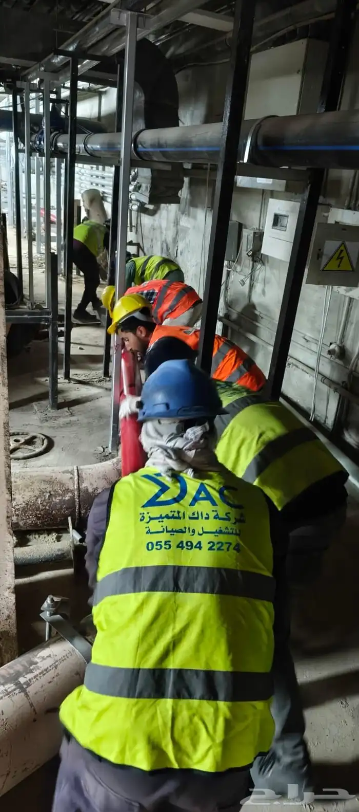 تنفيذ وتوريد أعمال الميكانيكا داكت فير كلادنج استاليس 4