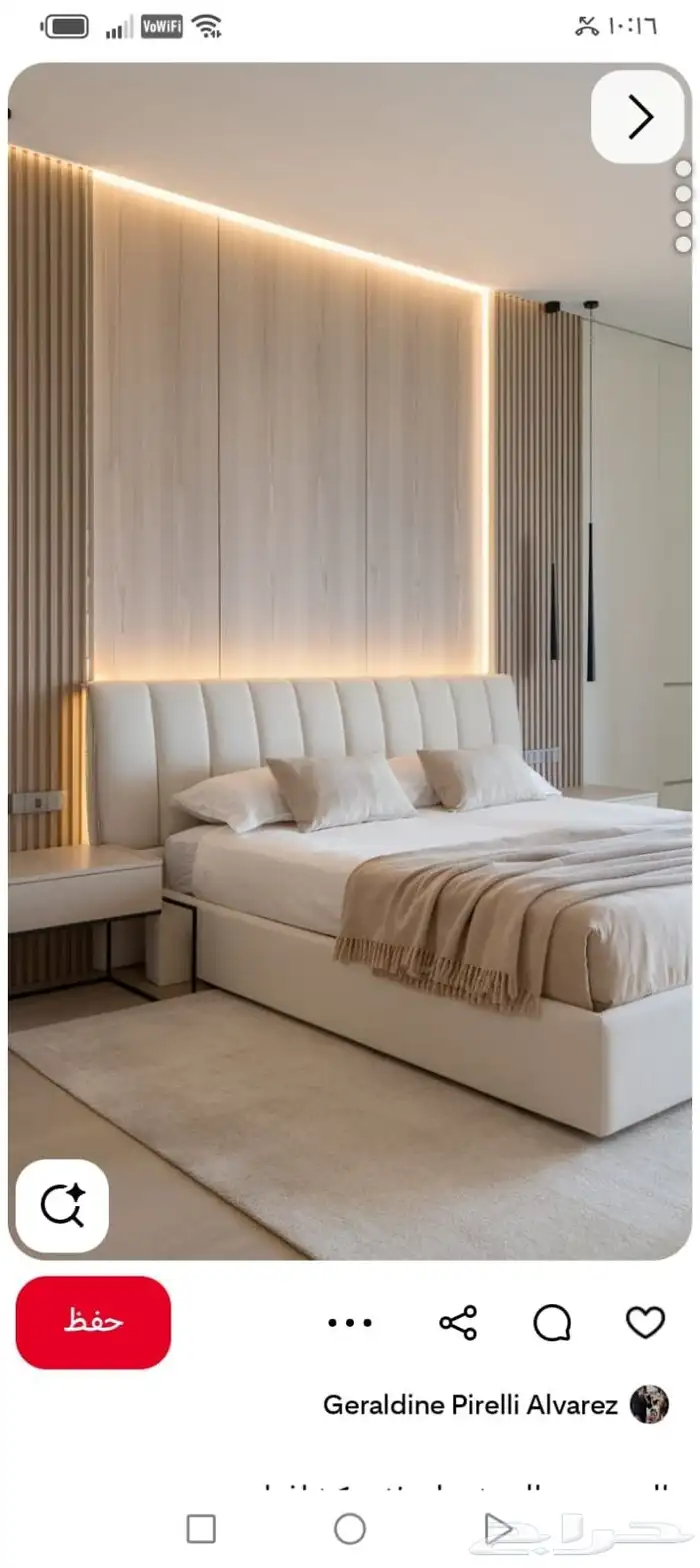 سرير خشب نفرين ديكور 5