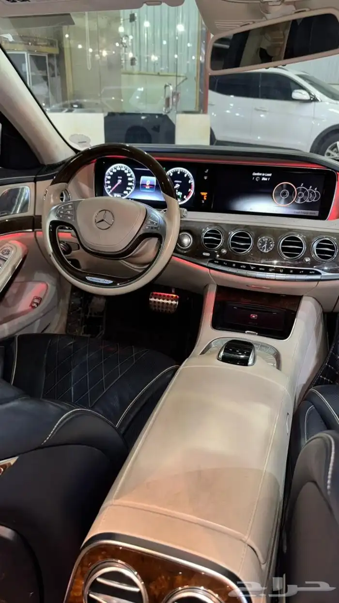 مرسيدس أمريكي S550 2015 عداد 150 شرط اول مالك 9