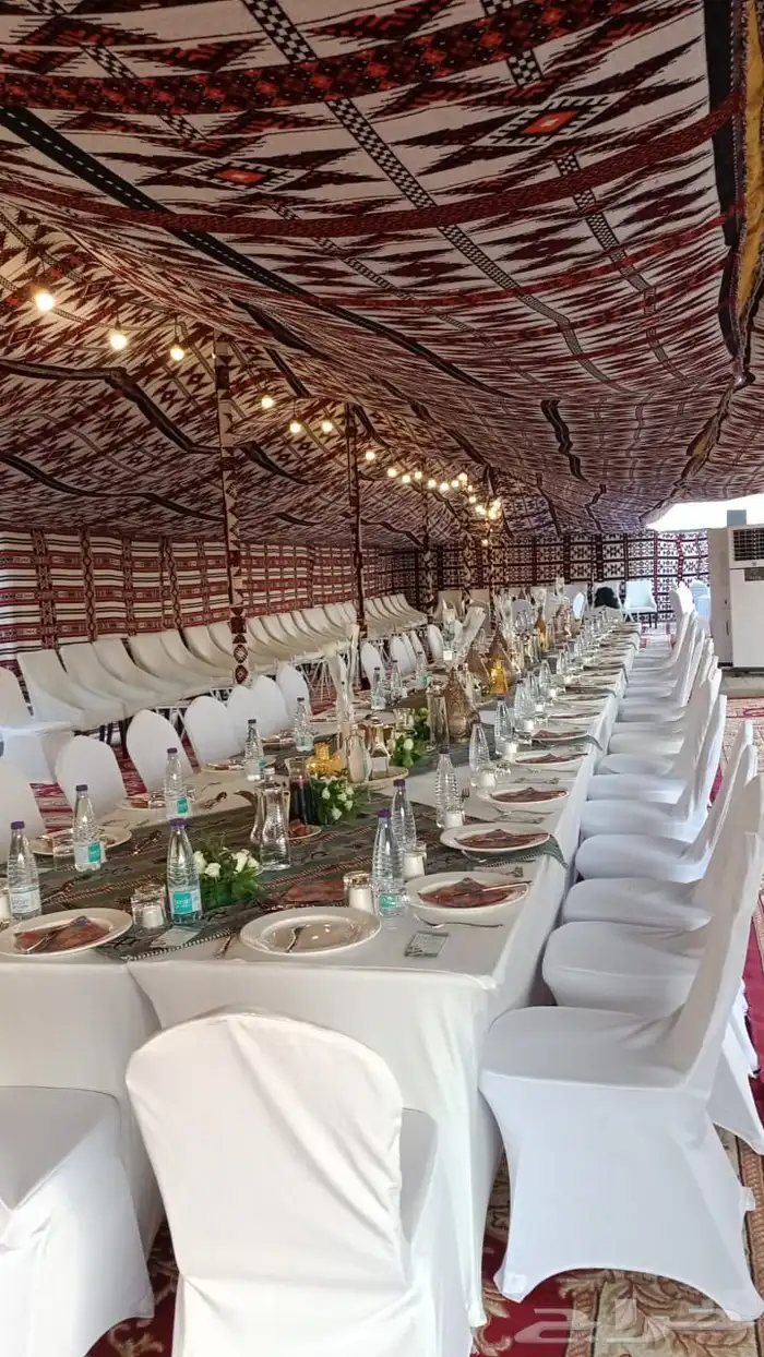 تجهيز وتنسيق حفلات مناسبات زفاف تأجير كراسي طاولات كوش مخيما 7