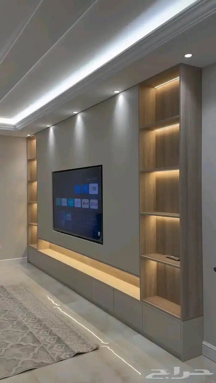 ديكور شاشات وجدران داخلي وبديل خشب 0