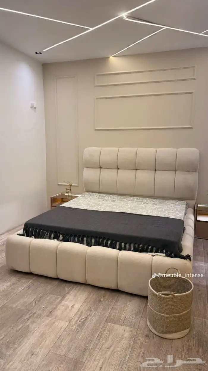 سرير خشب نفرين ديكور 4