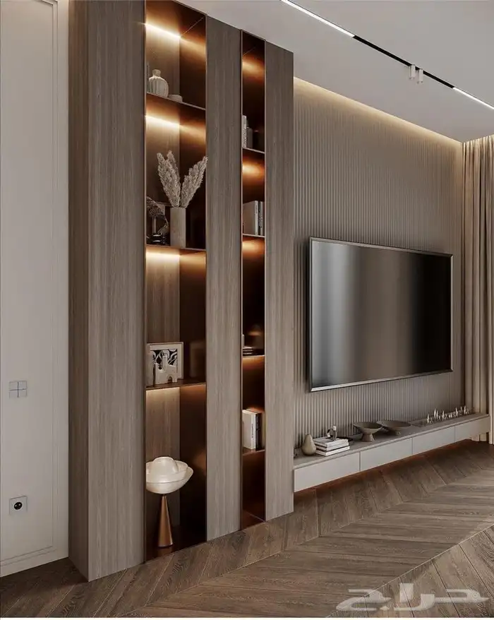 شيبورد بديل رخام بديل خشب خلفيات تلفزيون 6