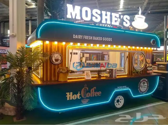 تنفيذ لوحات الحروف الضوئية والبارزة لسيارة طعام food truck 0