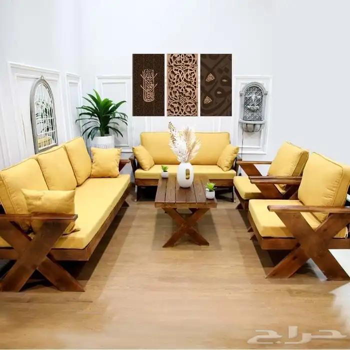 تفصيل جلسات خارجيه وكراسي خشب 2