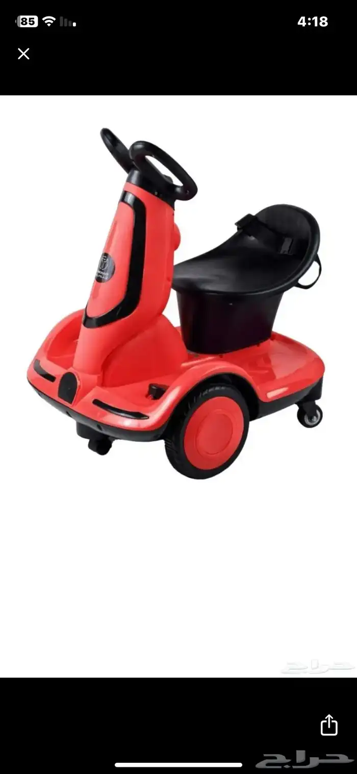 سكوتر كهربائي للأطفال   4 كفرات مزود بإضائةLED وبطارية شحن 7